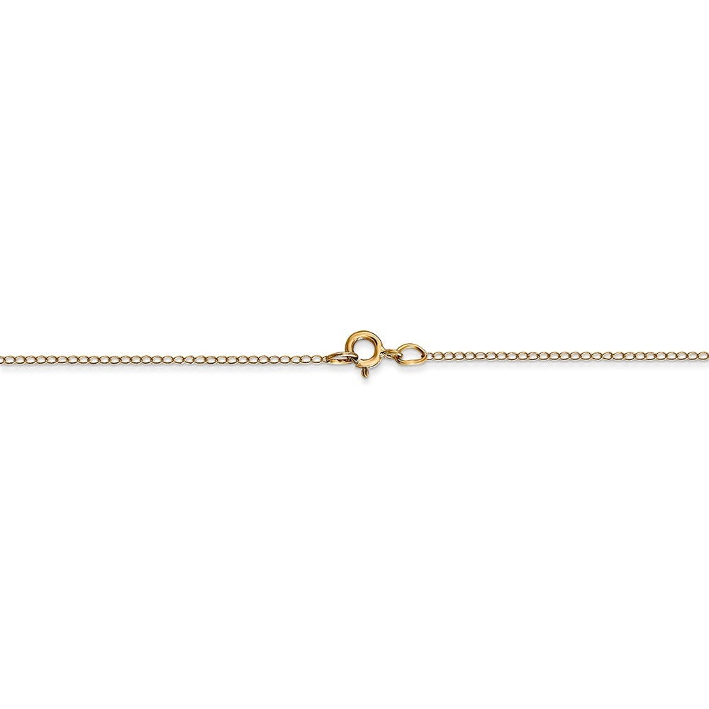 FJC Finejewelers 20 Inch 14k Yellow Gold 0.42mm Carded Curb Chain Necklace