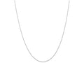 FJC Finejewelers 16 Inch 14k White Gold Carded Cable Rope Chain Necklace