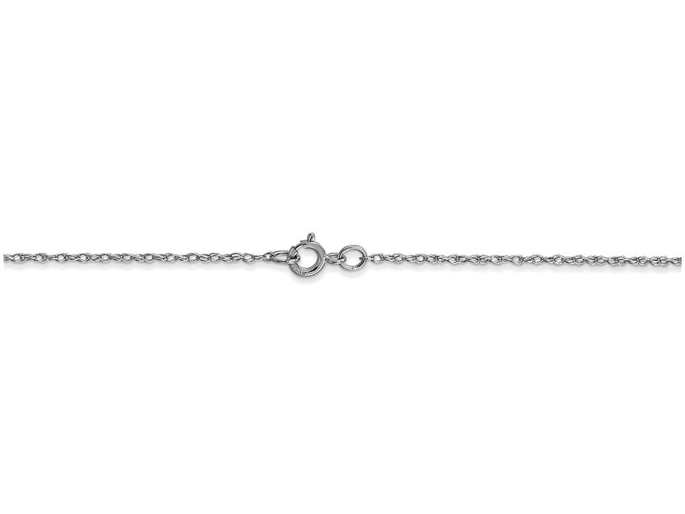 FJC Finejewelers 18 Inch 14k White Gold Carded Cable Rope Chain Necklace