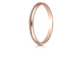 Benchmark 14k Rose Gold 2mm High Polished Milgrain Center Design Wedding Band Ring