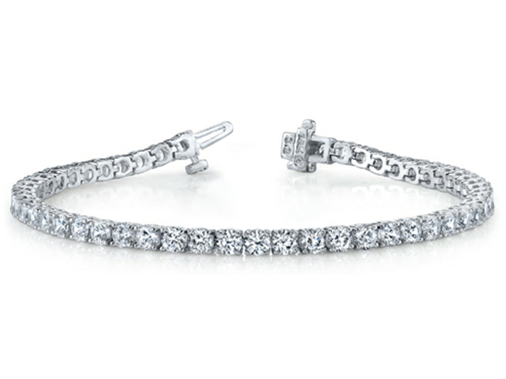 Finejewelers 14k White Gold Round Diamonds Tennis Bracelet 3 cttw (7 inches) IGI Certified