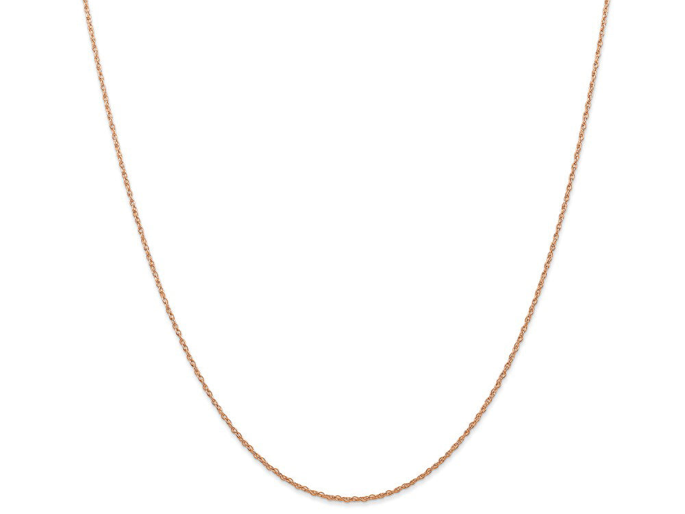 FJC Finejewelers 14k Rose Gold .7 Mm Carded Cable Rope Chain
