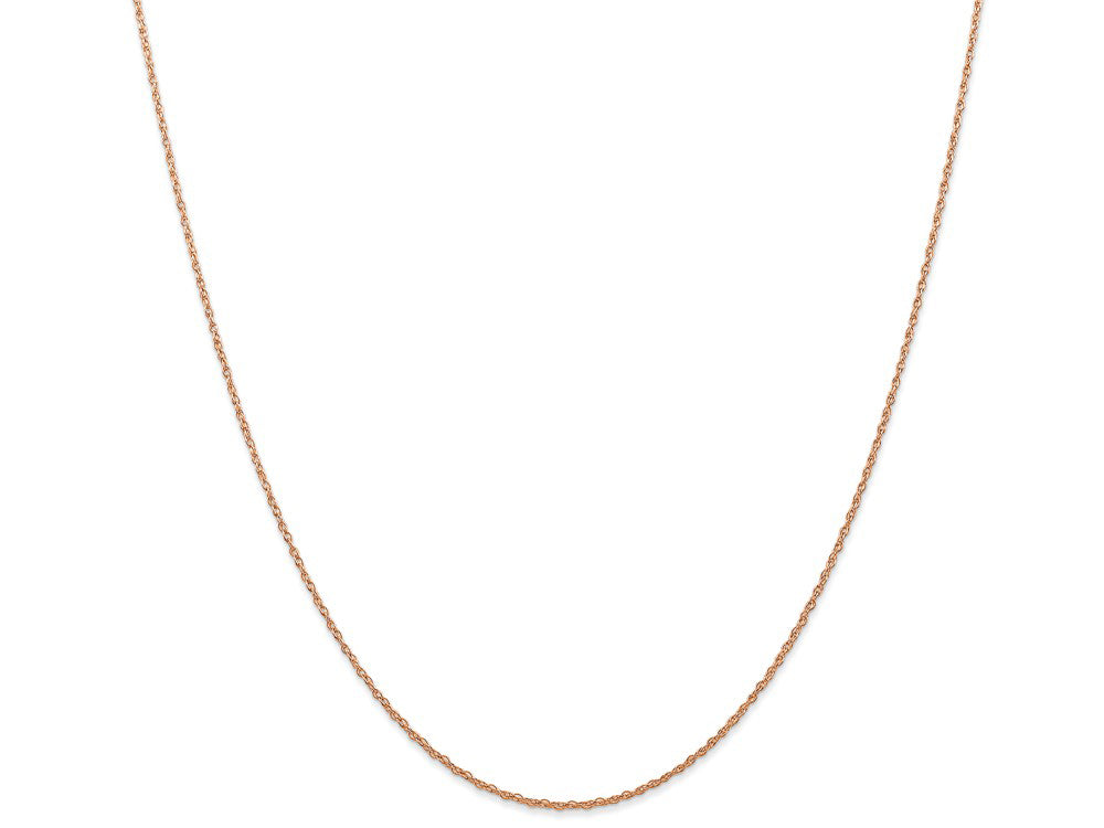 FJC Finejewelers 14k Rose Gold .7 Mm Carded Cable Rope Chain