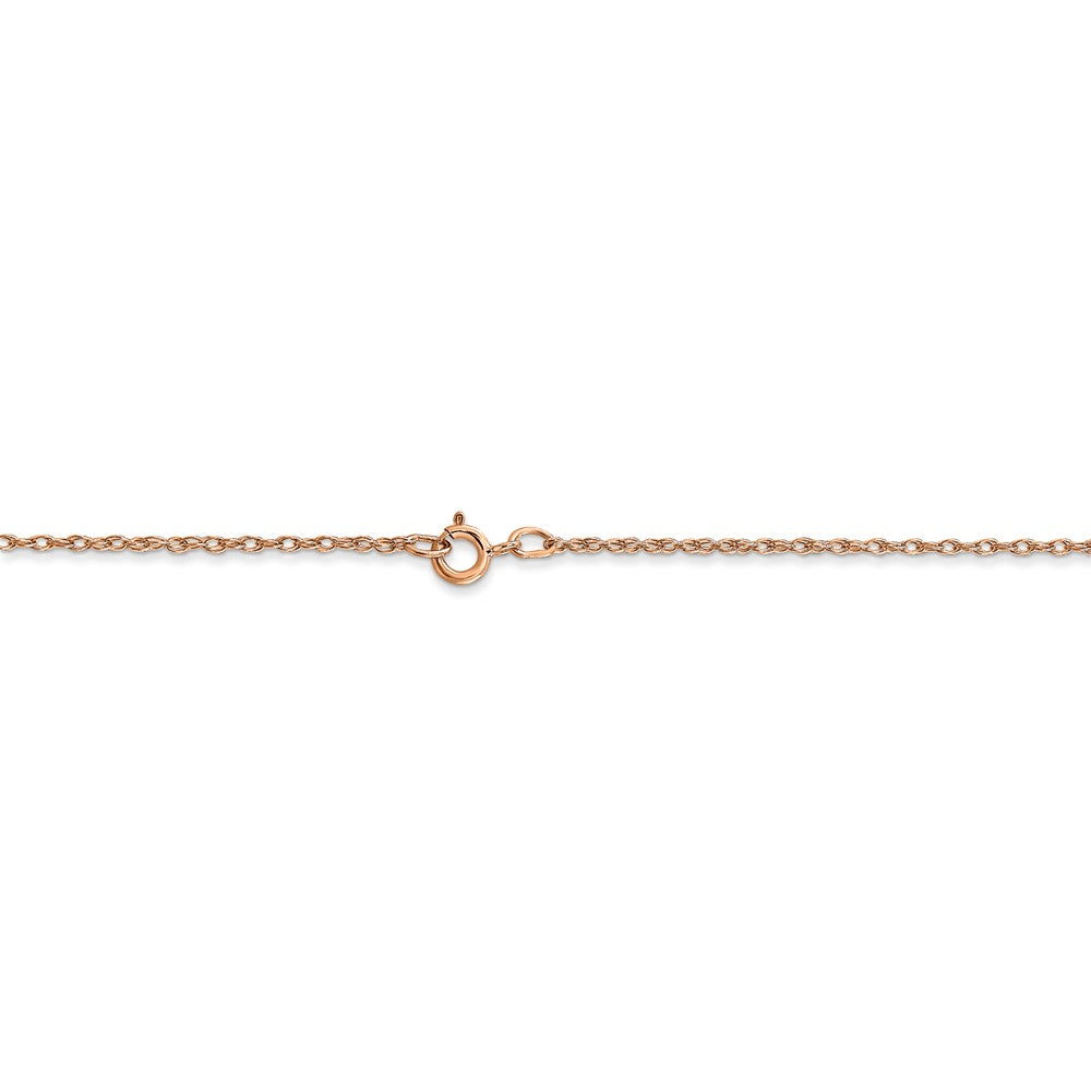 FJC Finejewelers 14k Rose Gold .7 Mm Carded Cable Rope Chain