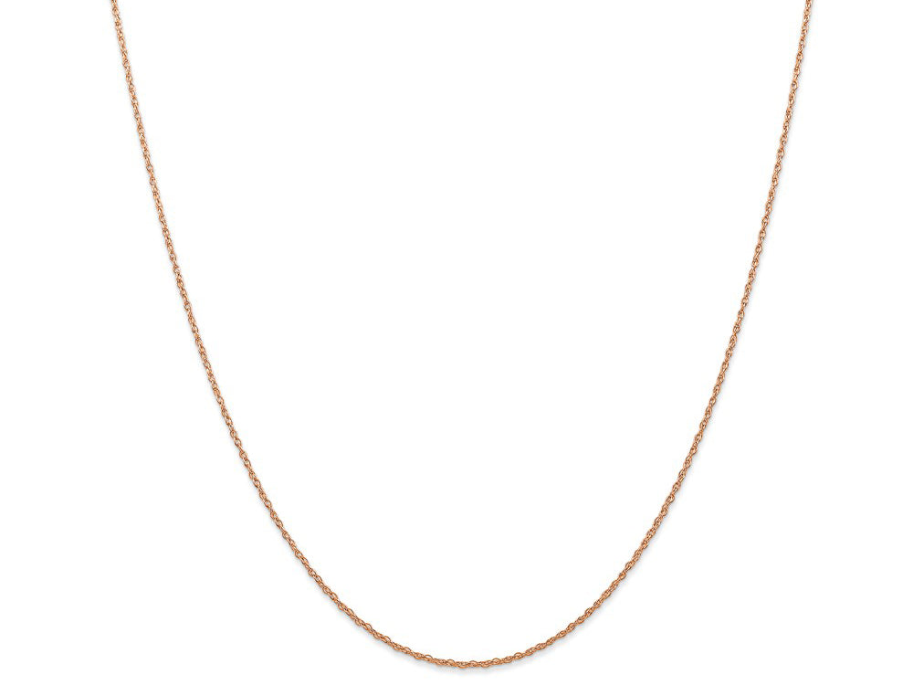 FJC Finejewelers 14k Rose Gold .7 Mm Carded Cable Rope Chain