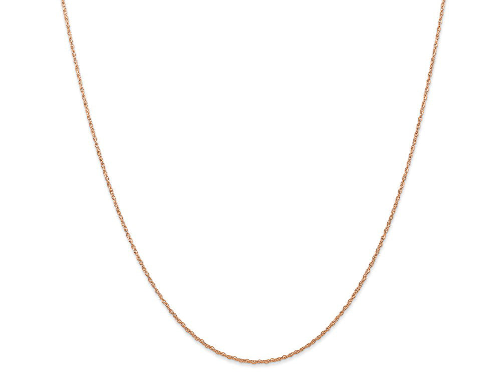 FJC Finejewelers 14k Rose Gold .7 Mm Carded Cable Rope Chain