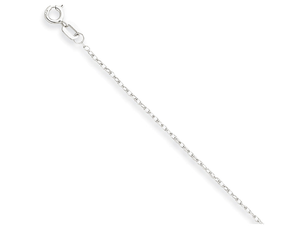 FJC Finejewelers 20 Inch 14k White Gold Carded Cable Rope Chain Necklace