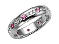 Karina B Genuine Pink Sapphire Eternity Band