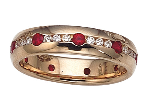 Karina B Genuine Ruby Eternity Band