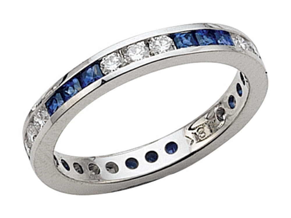 Karina B Genuine Sapphire Eternity Band