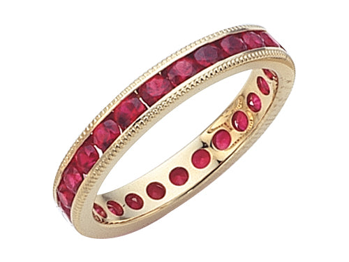 Karina B Genuine Ruby Eternity Band