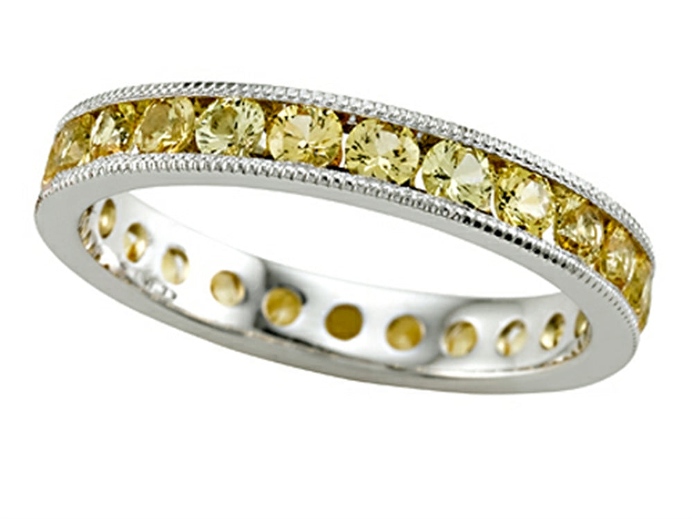 Karina B Yellow Sapphire Eternity Band