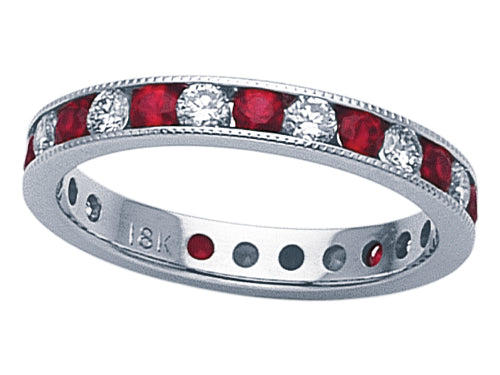 Karina B Genuine Ruby Eternity Band