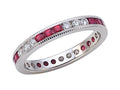 Karina B Genuine Ruby Eternity Band