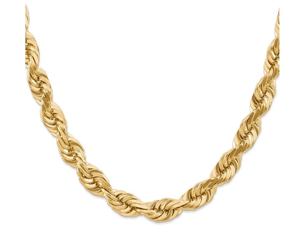 FJC Finejewelers 22 Inch 14k 10mm bright-cut Rope Chain Necklace