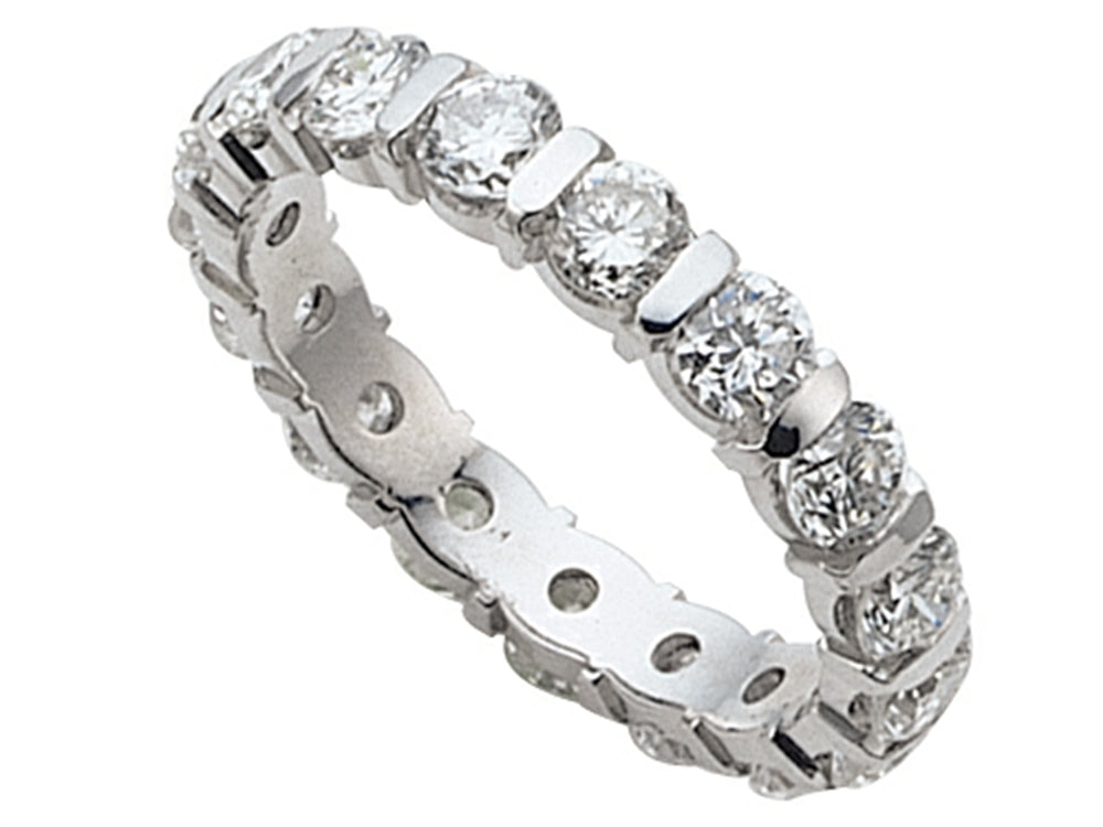 Karina B Round Diamonds Eternity Band