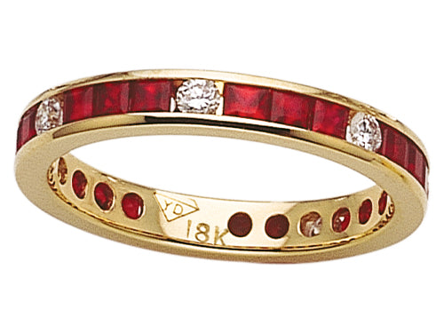 Karina B Genuine Ruby Eternity Band