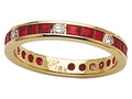 Karina B Genuine Ruby Eternity Band