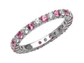 Karina B Genuine Pink Sapphire Eternity Band
