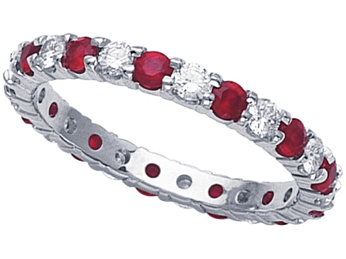 Karina B Genuine Ruby Eternity Band