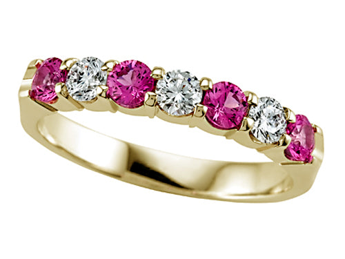 Karina B™ Diamond and Pink Sapphire Band
