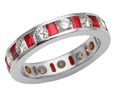 Karina B Genuine Ruby Eternity Band