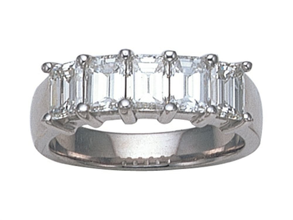 Karina B Emerald Cut Diamonds Band