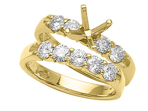 Karina B™ Round Diamonds Wedding Set