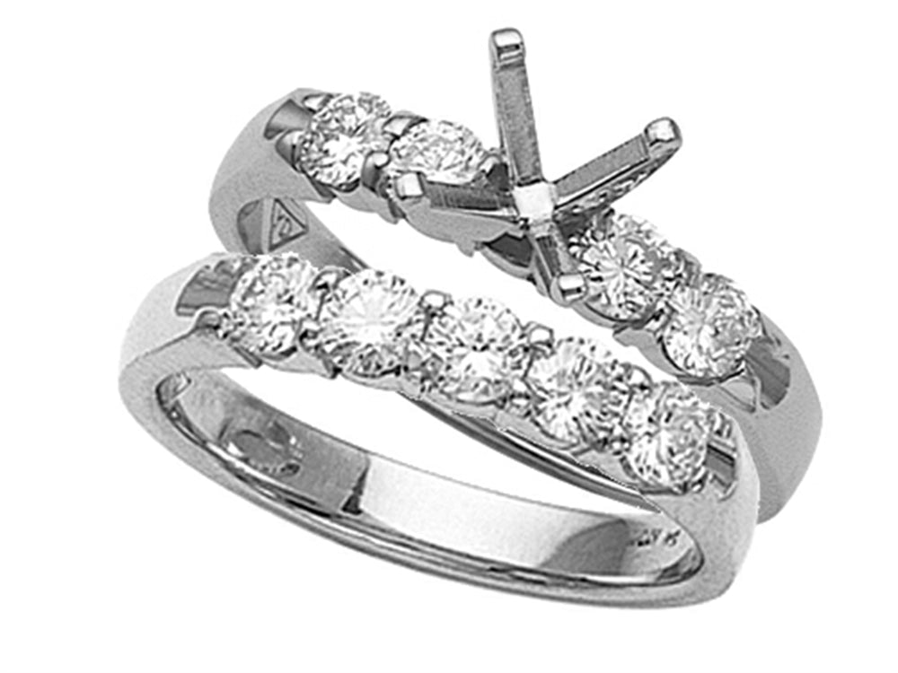 Karina B™ Round Diamonds Wedding Set