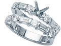 Karina B Baguette Diamonds Wedding Set