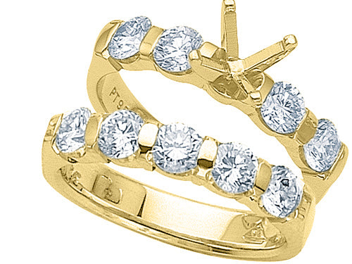 Karina B™ Round Diamonds Wedding Set