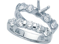 Karina B Round Diamonds Wedding Set