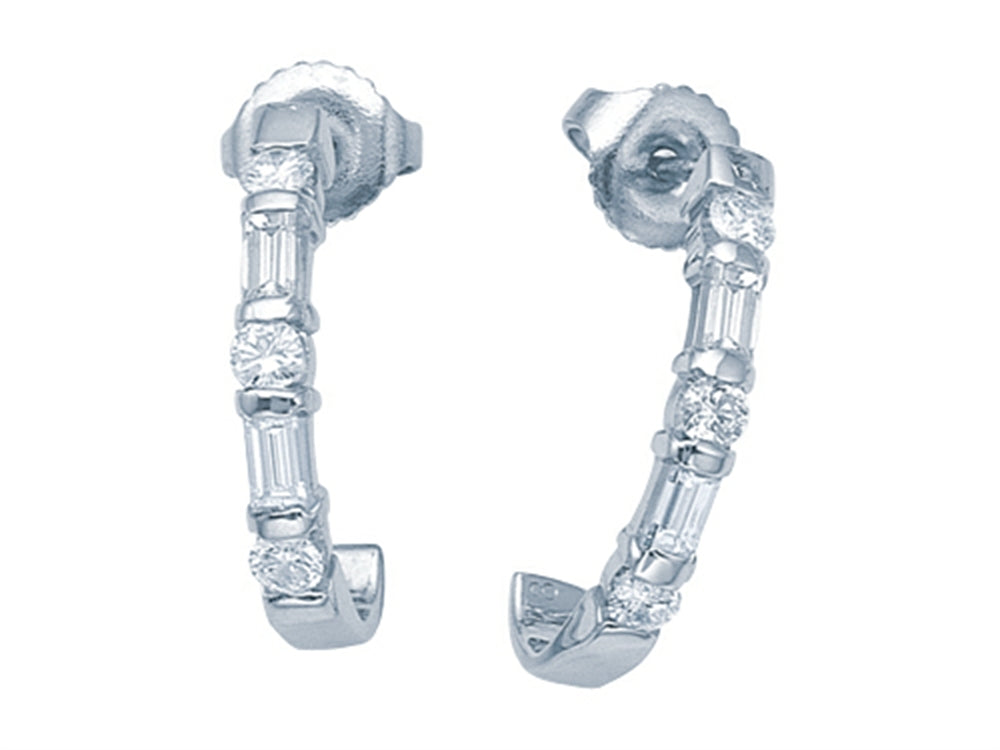 Karina B Baguette Diamonds Earrings
