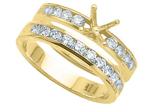 Karina B™ Round Diamonds Wedding Set