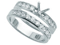Karina B Round Diamonds Wedding Set