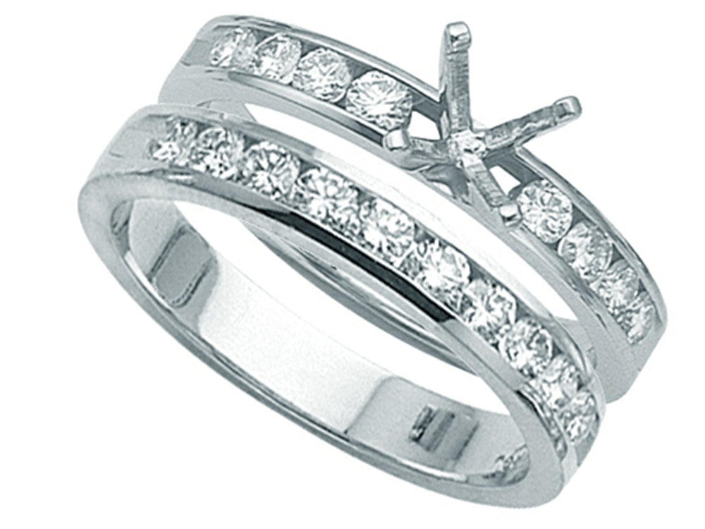 Karina B Round Diamonds Wedding Set