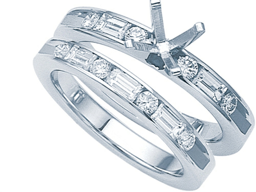 Karina B™ Baguette Diamonds Wedding Set