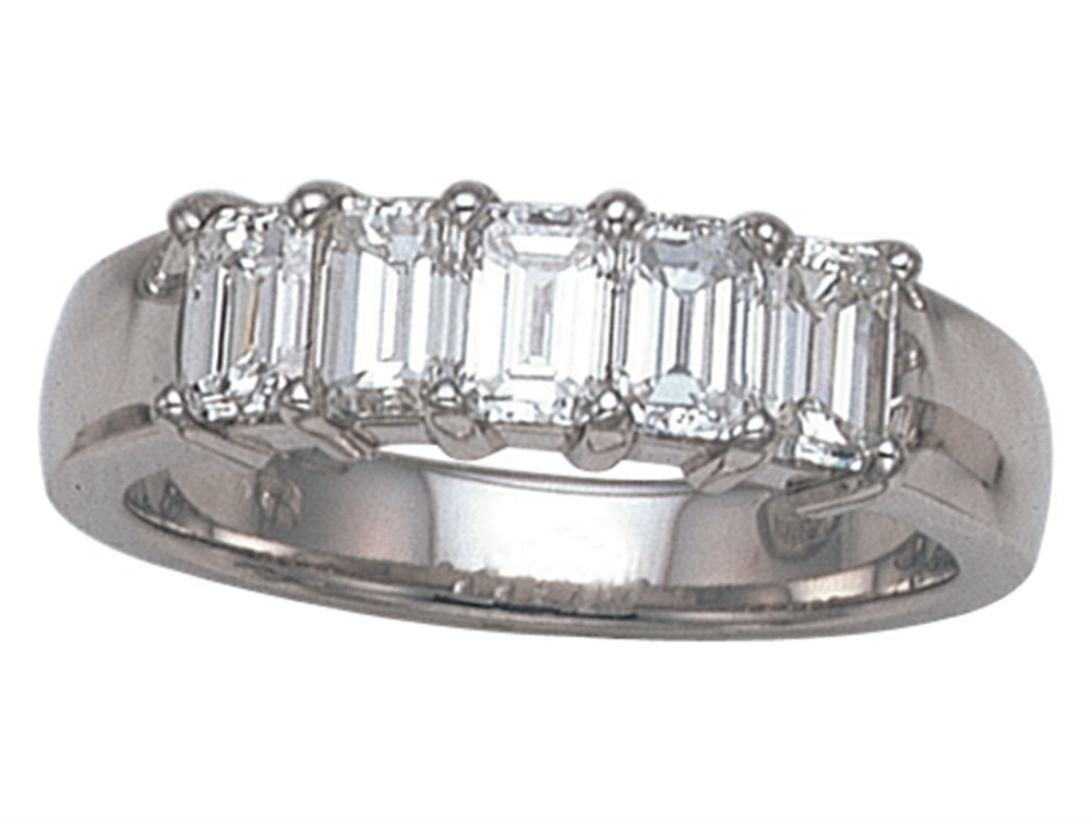 Karina B Emerald Cut Diamonds Band