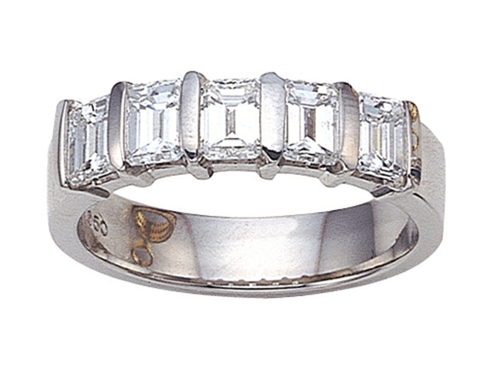 Karina B Emerald Cut Diamonds Band