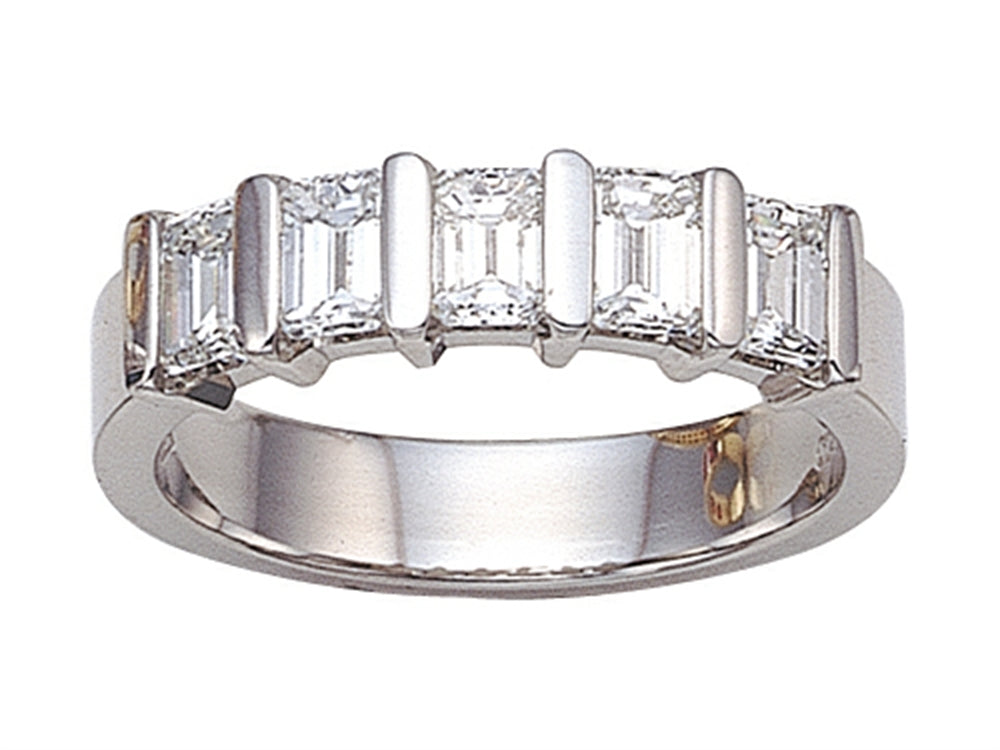 Karina B Emerald Cut Diamonds Band