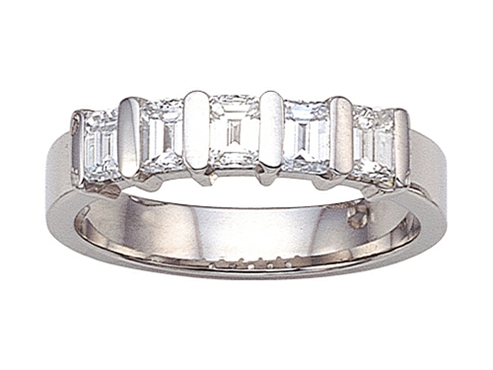 Karina B Emerald Cut Diamonds Band