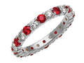 Karina B Genuine Ruby Eternity Band