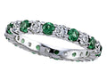 Karina B Round Diamond and Tsavorite Eternity Band