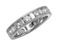 Karina B Baguette and Round Diamonds Eternity Band With Millgrain