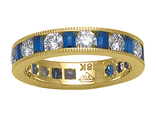 Karina B Sapphire Eternity Band