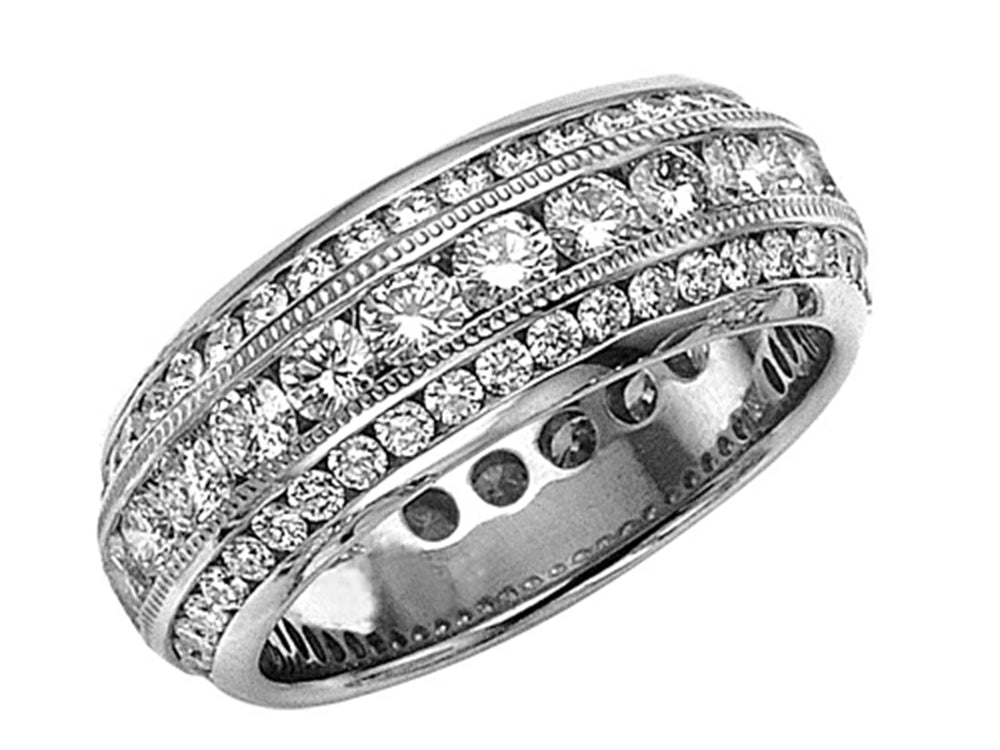 Karina B Round Diamonds Eternity Band
