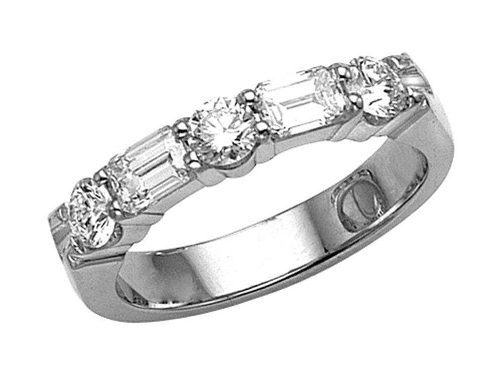 Karina B Emerald Cut Diamonds Band