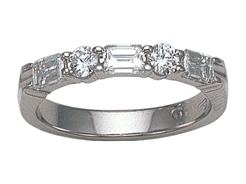 Karina B Emerald Cut Diamonds Band