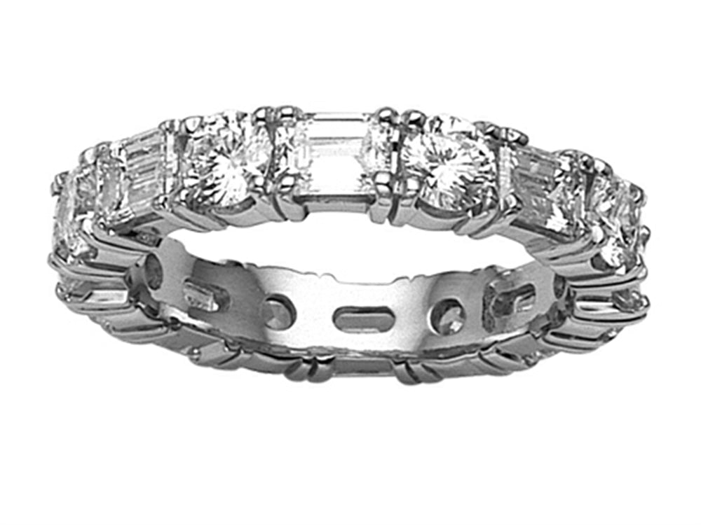 Karina B Emerald Cut Diamonds Eternity Band