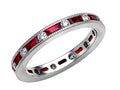 Karina B Genuine Ruby Eternity Band